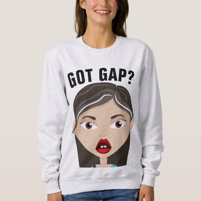 Camisetas de arte CHICA GAP TOOTH CUTE (Anverso)