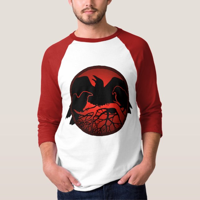 Camisetas de arte de cuerdas femeninas de Raven Ba (Anverso)