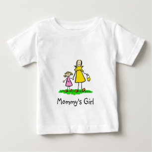 Camisetas de arte de la madre Chica y la hija de u
