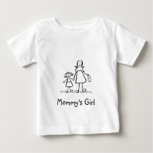 Camisetas de arte de la madre Chica y la hija de u