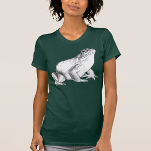 Camisetas de arte de la rana de arte Bullfrog