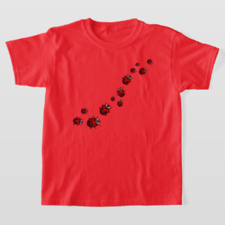 Camisetas de arte de mariquita para niños Camiseta