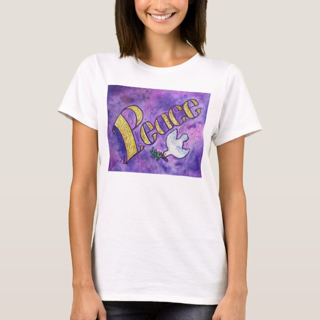Camisetas de arte de palabra Inspiradoras Peace Do (Anverso)
