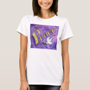 Camisetas de arte de palabra Inspiradoras Peace Do