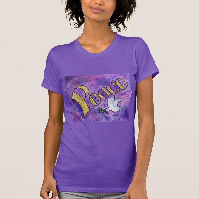 Camisetas de arte de palabra Inspiradoras Peace Do (Anverso)