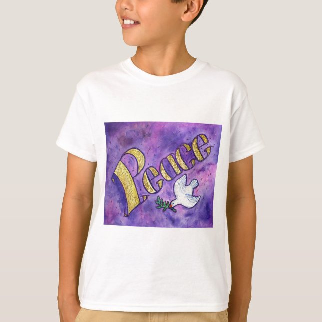 Camisetas de arte de palabra Inspiradoras Peace Do (Anverso)