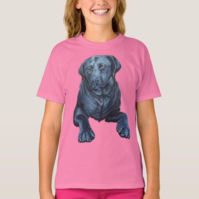 Camisetas de arte de perro azul de los Camisetas L (Anverso)