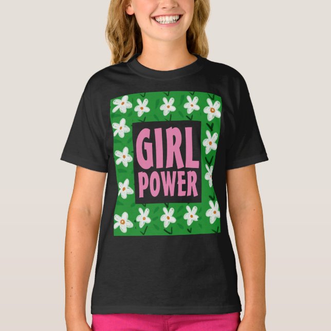 CAMISETAS DE ARTE DE PODER DE chica CHICAS DE LECH (Anverso)