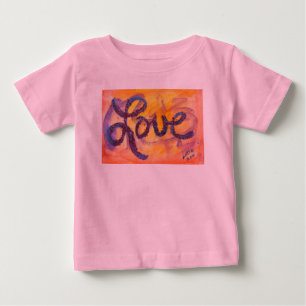 Camisetas de arte de Purpurina Golden Glow Love Wo