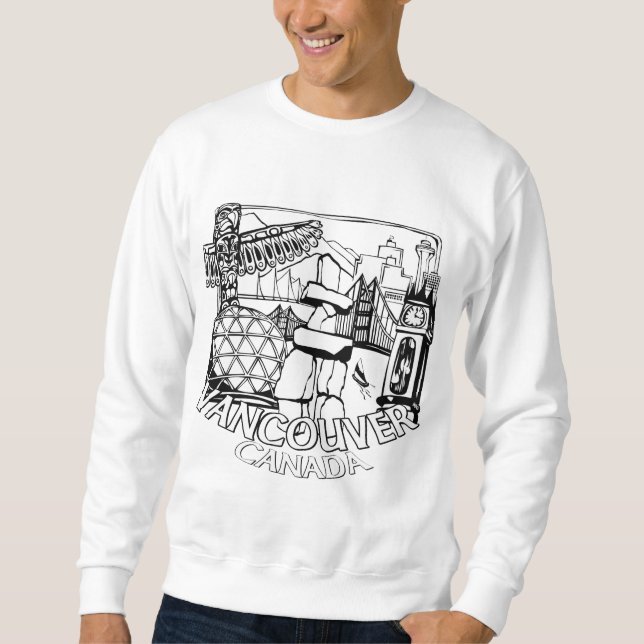 Camisetas de arte de Vancouver Souvenir Sweatshirt (Anverso)