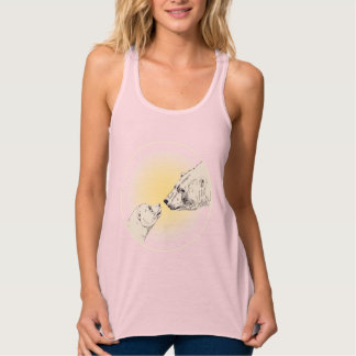 Camisetas de arte del costal polar de las mujeres