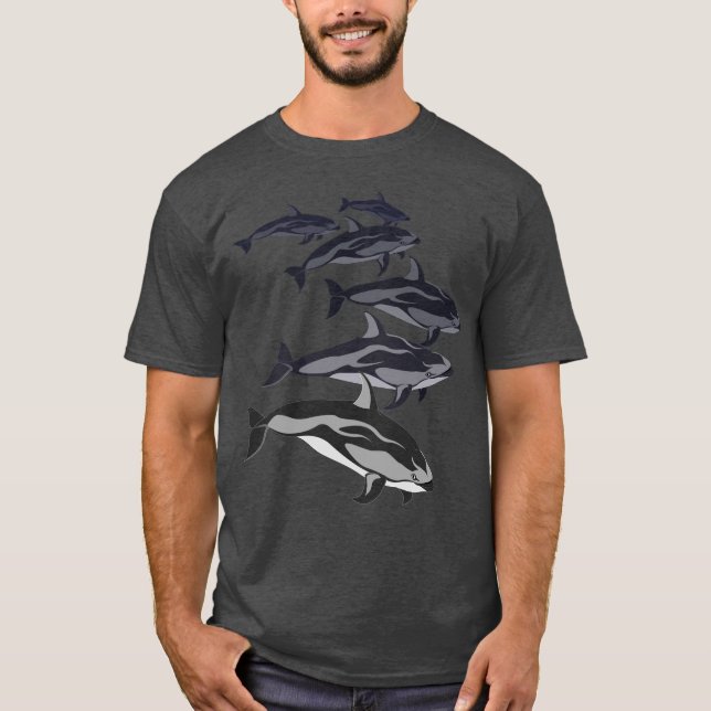 Camisetas de arte delfines en camiseta de delfines (Anverso)