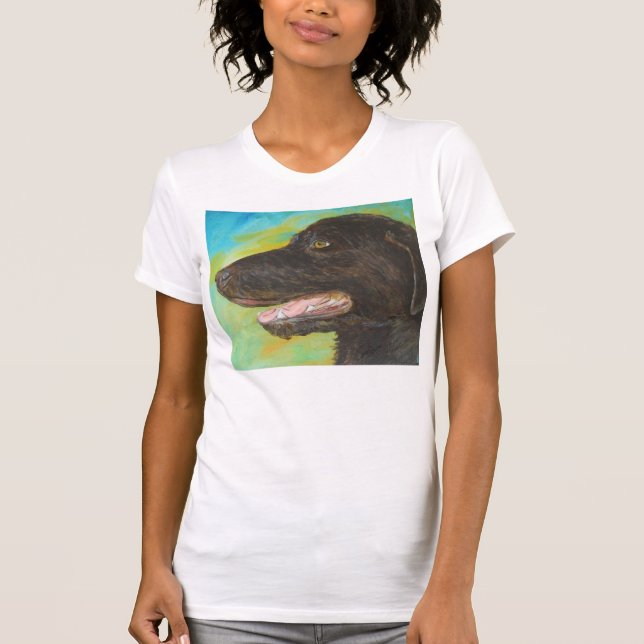 Camisetas de arte pintadas en negro de Mascota de  (Anverso)