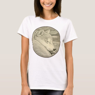 Camisetas de arte Shiba Inu Art Shirt Lady's Shirt