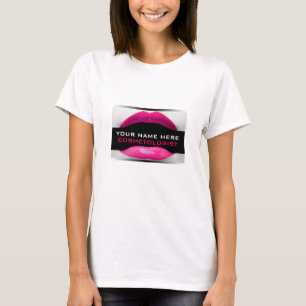 Camisetas de artistas de maquillaje rosado calient