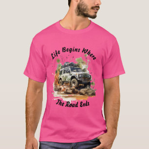 Camisetas de aventuras para automóviles fuera de c