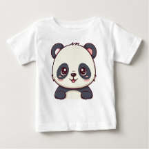 camisetas de baby t con diseño de bebé panda lindo