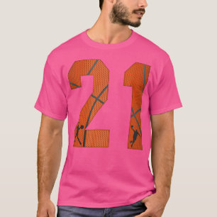 Camisetas De Baloncesto Con Número 21 Veintiún Nac