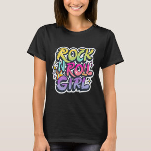 Camisetas De Banda Para Niños Rock N Rollo Chica R
