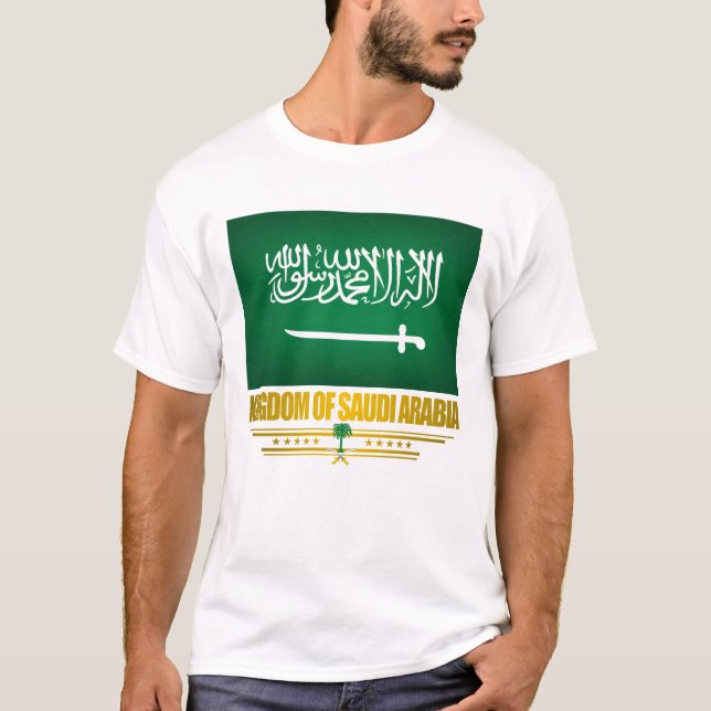 Camisetas de Bandera de Arabia Saudita (Anverso)