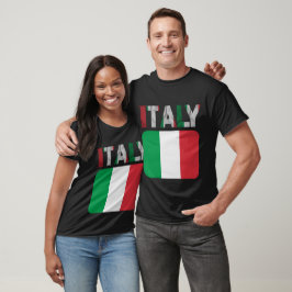 Camisetas de bandera italiana, diseños coloridos