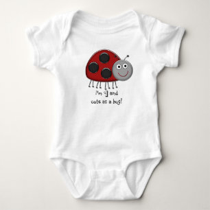 Camisetas de bebé de mariquita