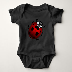 Camisetas de bebé de mariquita Sudadera con capuch