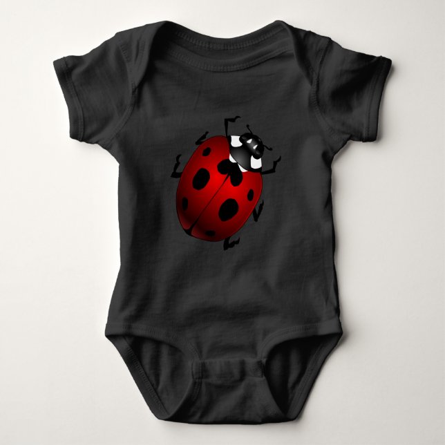 Camisetas de bebé de mariquita Sudadera con capuch (Anverso)