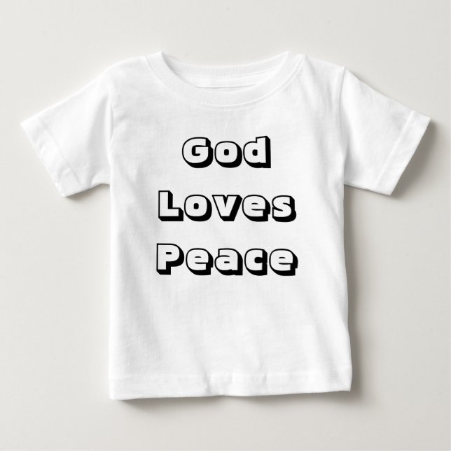 Camisetas de bebé de paz religiosa (Anverso)