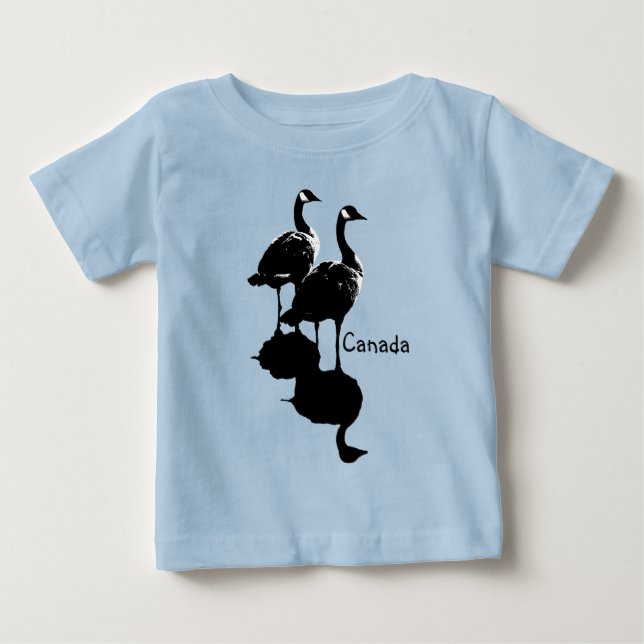 Camisetas de bebé de recuerdo de ganso de Canadá y (Anverso)