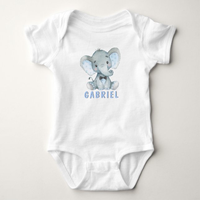 Camisetas de bebé elefante niño (Anverso)