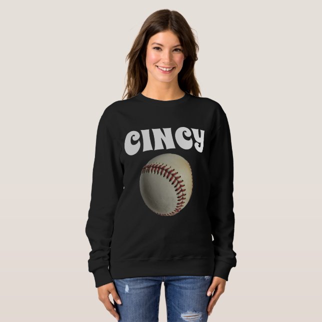 Camisetas de béisbol de Cincinnati Sudadera (Anverso completo)
