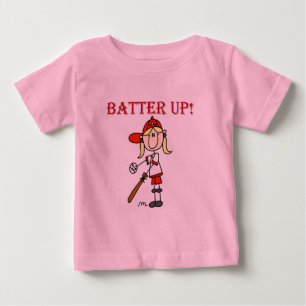 Camisetas de béisbol Girl Batter Up y regalos
