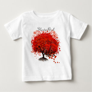 Camisetas de Boda de árbol rojo
