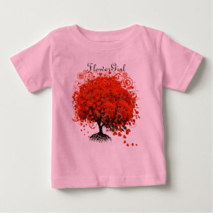 Camisetas de Boda de árbol rojo
