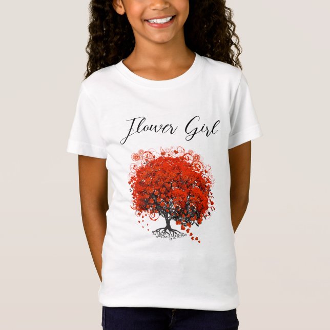 Camisetas de Boda Red Tree, Regalos, Pegatinas y F (Anverso)