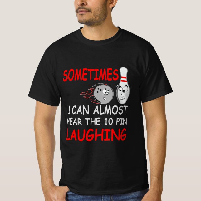 Camisetas de boliche Diez pollos de bolas (Anverso)