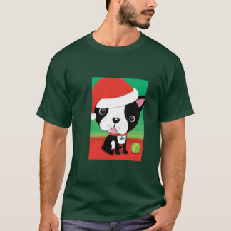 Camisetas de Boston Terrier del navidad