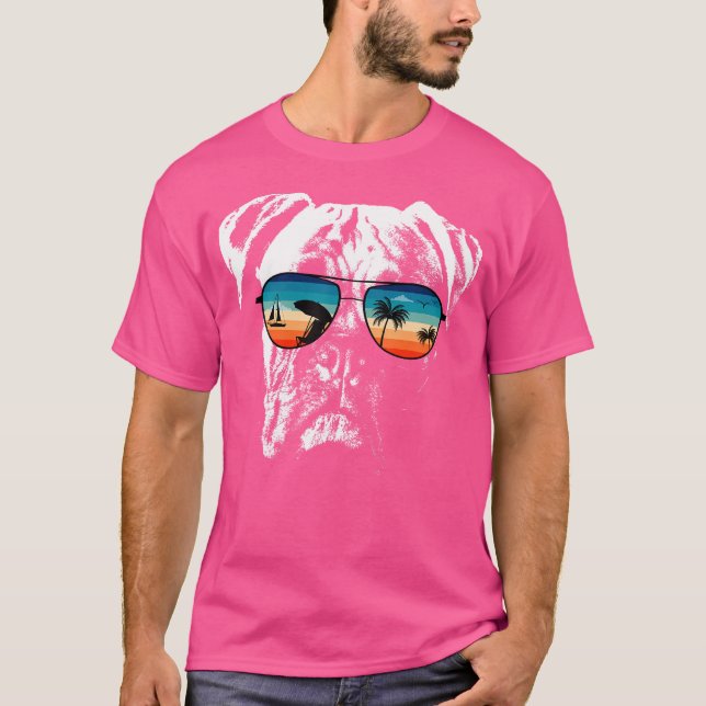 Camisetas De Boxeo Con Gafas De Sol Estilo Retro (Anverso)