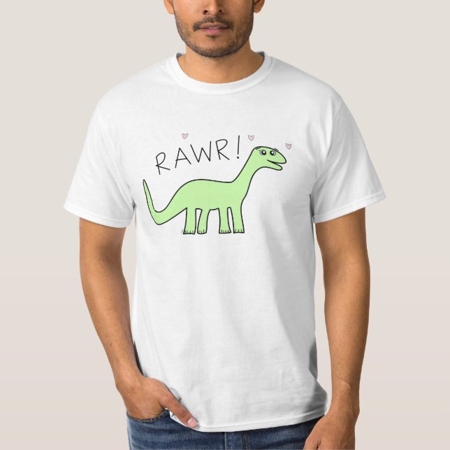 Camisetas de Bronto Rawr de los adultos (Anverso)