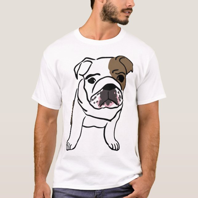 Camisetas de Bulldog inglesas (Anverso)