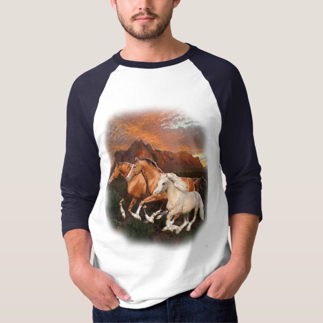 camisetas de caballo salvaje (Anverso)