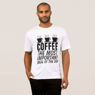 Camisetas de café divertidas, LA COMIDA MÁS IMPORT