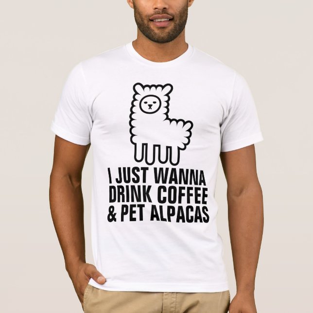 Camisetas de CAFÉ y ALPACAS (Anverso)