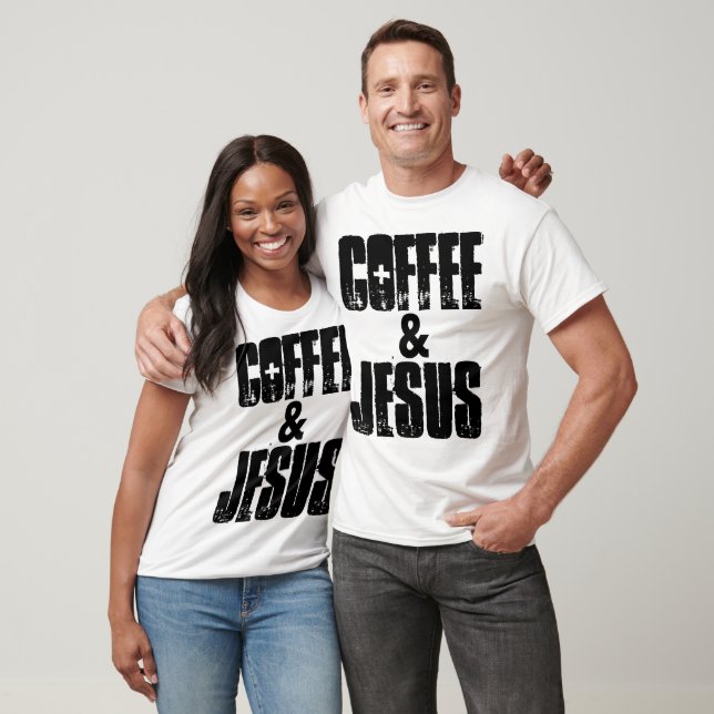 Camisetas de CAFÉ y JESÚS (Unisexo)