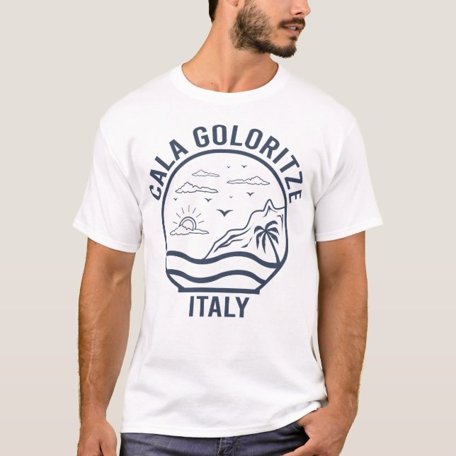 Camisetas de Cala Goloritze Italia en T (Anverso)