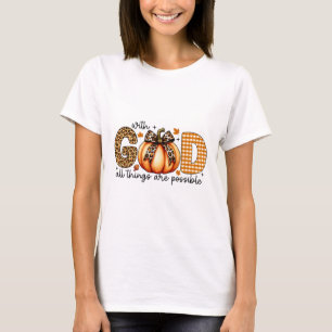 Camisetas De Calabaza Caída Para Mujeres Jesús Cri