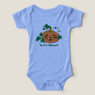 Camisetas de calabaza de piel de gato para bebé