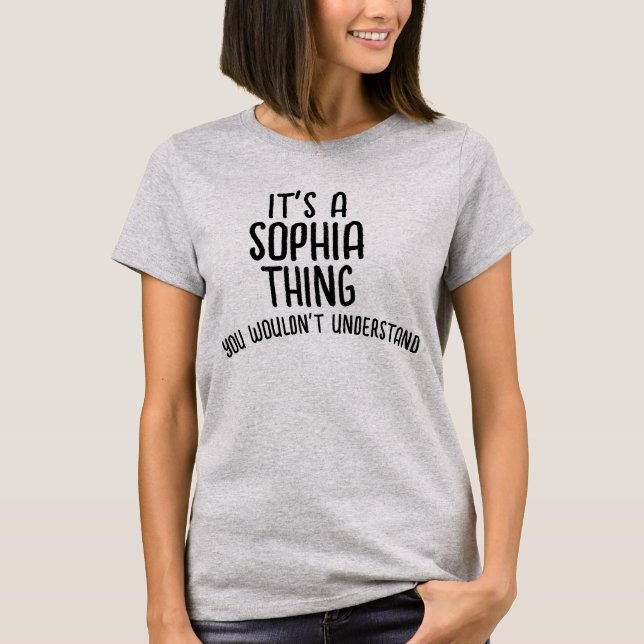 Camisetas de camiseta de SOPHIA THING (Anverso)