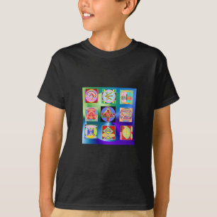 Camisetas de camiseta sin agaduras de los niños de